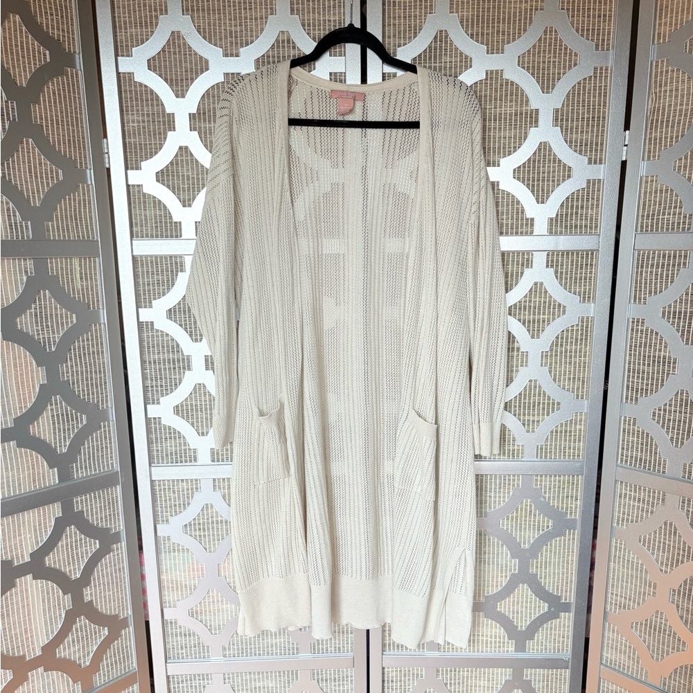 Elegant Cream Women's Cardigan